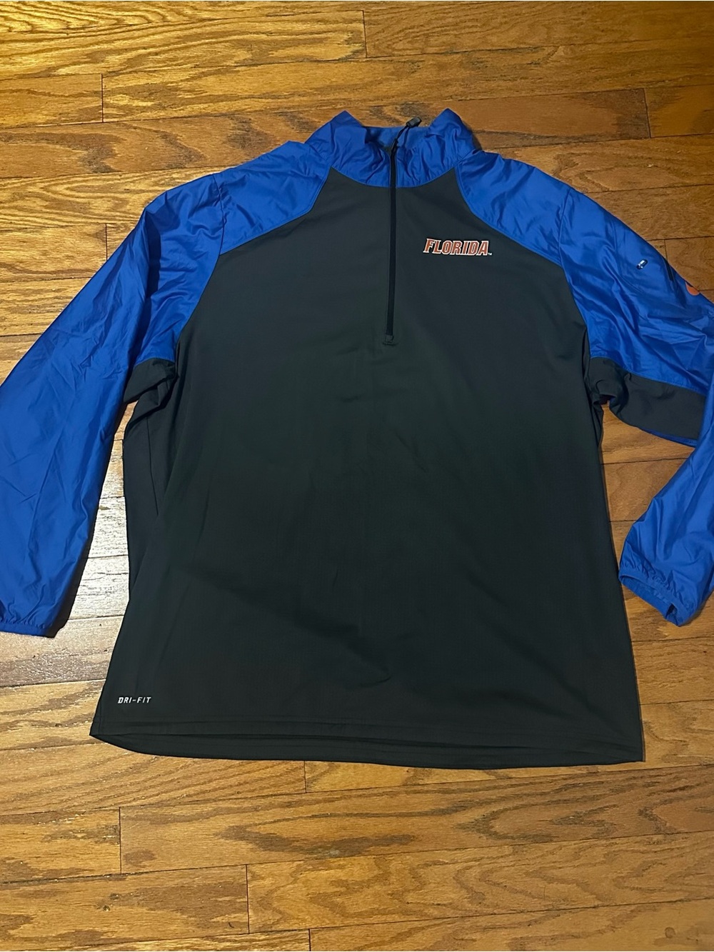 Nike Men’s Florida Gators Colors Half-Zip Windbreaker - Black & Blue